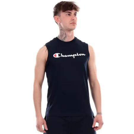 Short-sleeve Sports T-shirt Champion Crewneck  Black
