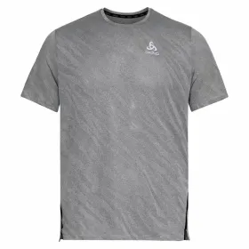 Men’s Short Sleeve T-Shirt Odlo Crew Neck S/S Grey