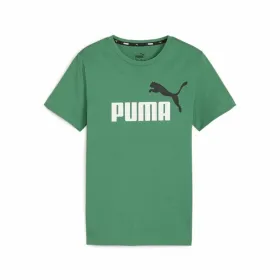 Child's Short Sleeve T-Shirt Puma Essentials+ Olive