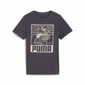 Krekls ar Īsām Piedurknēm Bērniem Puma Violets