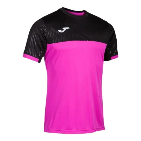 Short-sleeve Sports T-shirt Joma Sport Montreal Black Pink