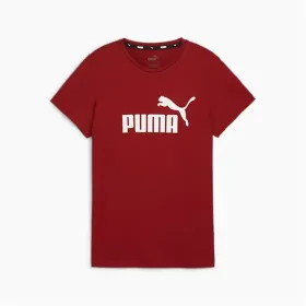 Sieviešu Krekls ar Īsām Piedurknēm Puma Sarkans