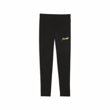 Lasten urheilulegginsit Puma Essentials+ Script Metallic Musta