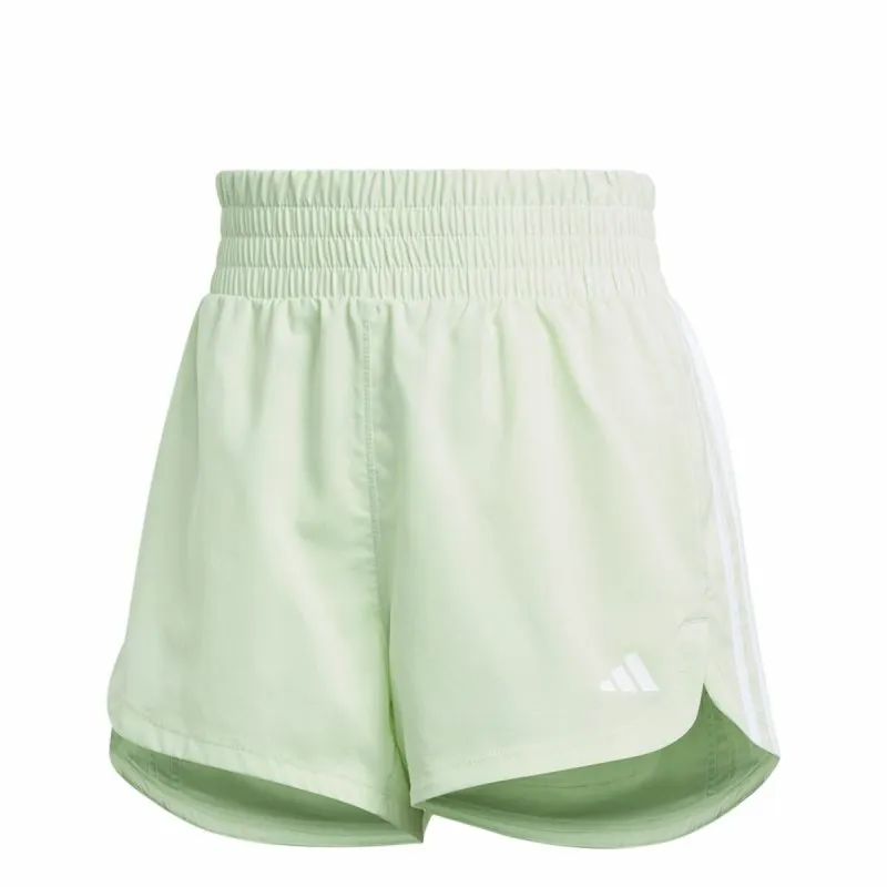 Sportiniai šortai Adidas Essentials Pacer Woven High Žalia Šviesiai žalia