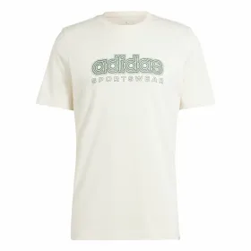 Men’s Short Sleeve T-Shirt Adidas Growth Spw White