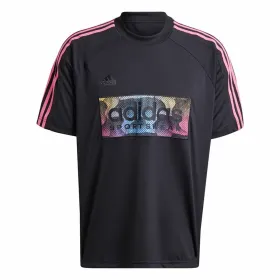 Men’s Short Sleeve T-Shirt Adidas Tiro Aop Black