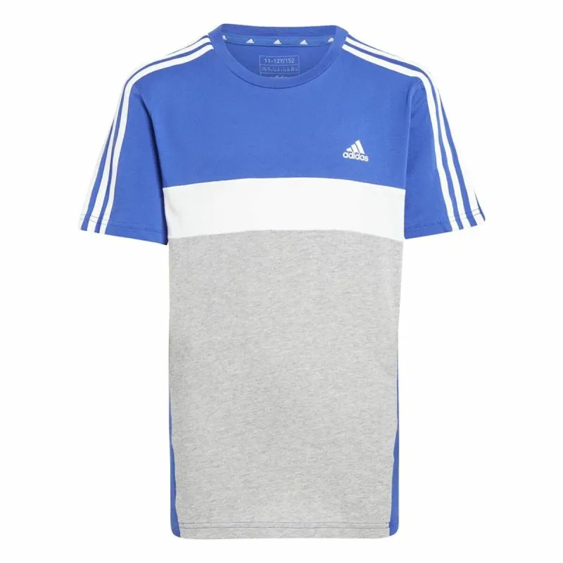 Krekls ar Īsām Piedurknēm Bērniem Adidas 3S Tib Zils