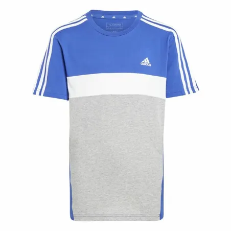 Krekls ar Īsām Piedurknēm Bērniem Adidas 3S Tib Zils