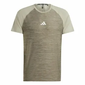 Vyriški marškinėliai su trumpomis rankovėmis Adidas Gym+ 3 Bandas Ruda