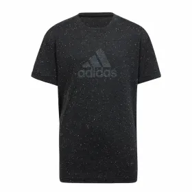 Krekls ar Īsām Piedurknēm Bērniem Adidas Melns