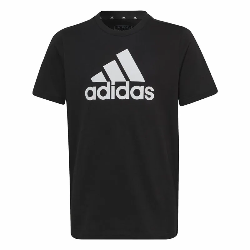 Krekls ar Īsām Piedurknēm Bērniem Adidas Big Logo Melns