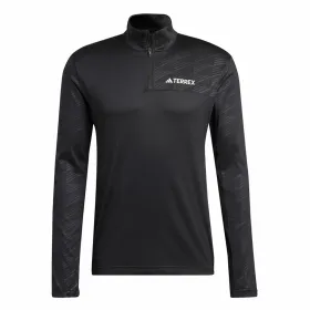 Vyriški marškinėliai su ilgomis rankovėmis Adidas Terrex Multi Half-Zip Juoda