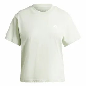 Sieviešu Krekls ar Īsām Piedurknēm Adidas Essentials Small Logo Zaļš
