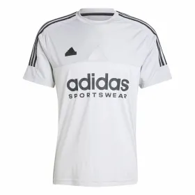 Men’s Short Sleeve T-Shirt Adidas Tiro Grey