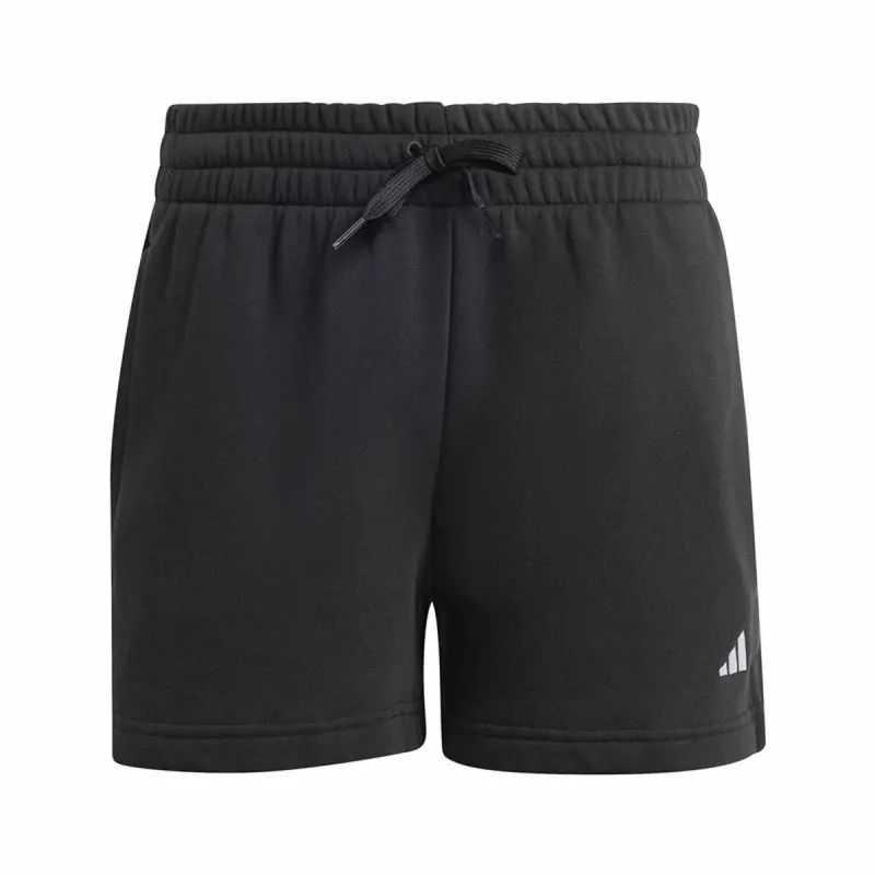Urheilushortsit Adidas Essentials Small Logo Fleece Shorts Musta