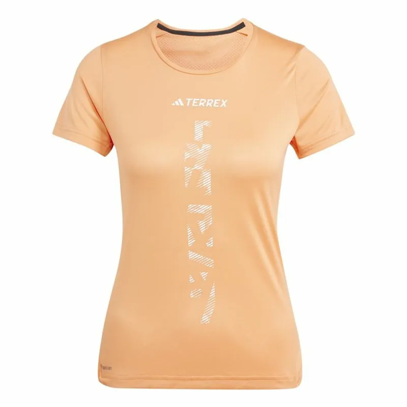 Sieviešu Krekls ar Īsām Piedurknēm Adidas Agravic Shirt Oranžs