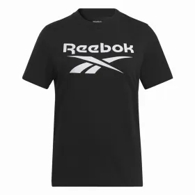 Sieviešu Krekls ar Īsām Piedurknēm Reebok Identity Big Logo Melns