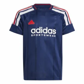 Uniseksiniai marškinėliai su trumpomis rankovėmis Adidas Tiro Nations Pack Mėlyna