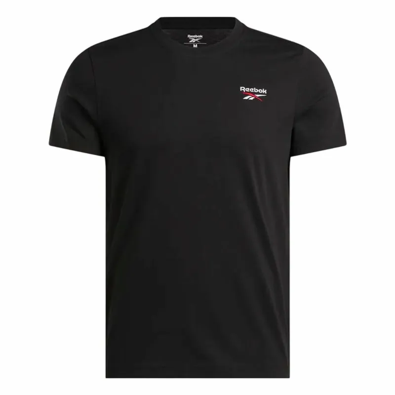 Vīriešu Krekls ar Īsām Piedurknēm Reebok Identity Smal Melns