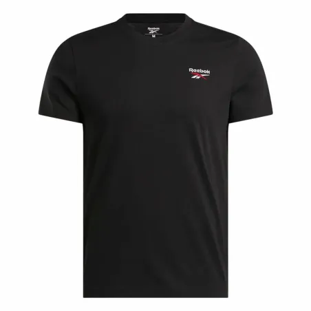 Vīriešu Krekls ar Īsām Piedurknēm Reebok Identity Smal Melns