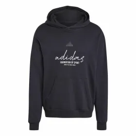 Vyriškas džemperis su gobtuvu Adidas Brand Love French Terry Juoda