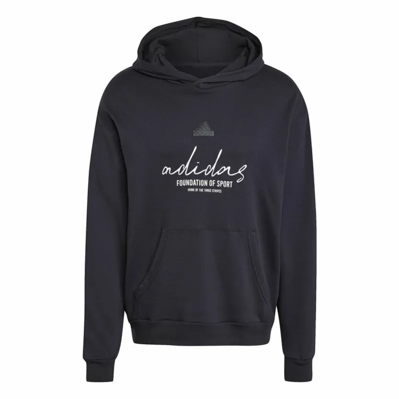Vyriškas džemperis su gobtuvu Adidas Brand Love French Terry Juoda