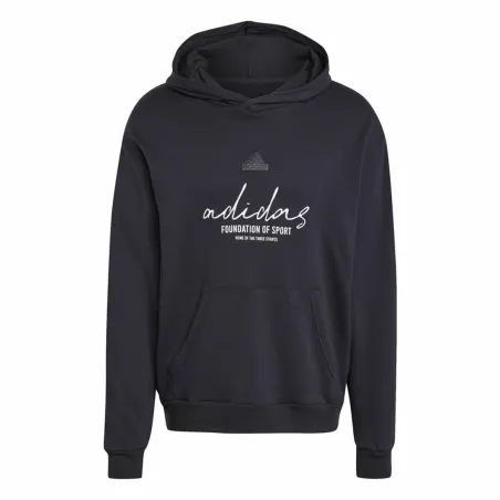 Vyriškas džemperis su gobtuvu Adidas Brand Love French Terry Juoda