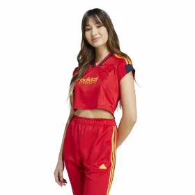 Women’s Short Sleeve T-Shirt Adidas Tiro Cut 3  Red