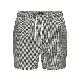 Плавки мужские Only & Sons Onsted Stripe Seersucker Белый Чёрный