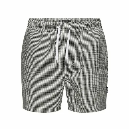 Vyriškos glaudės Only & Sons Onsted Stripe Seersucker Balta Juoda