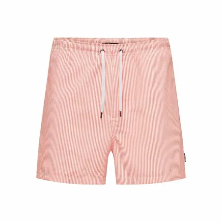 Плавки мужские Only & Sons Onsted Stripe Seersucker Розовый
