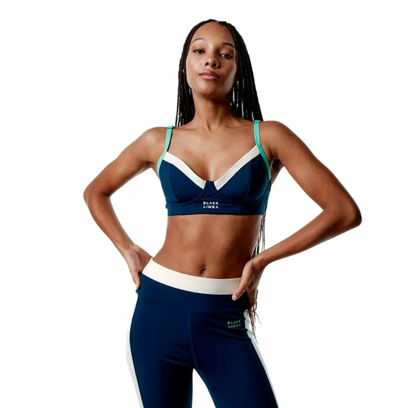 Women’s Sports Top Black Limba Duality  Blue Fitness