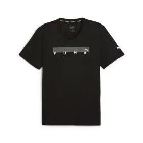 Vīriešu Krekls ar Īsām Piedurknēm Puma Energy Cloudspun Graphic Melns