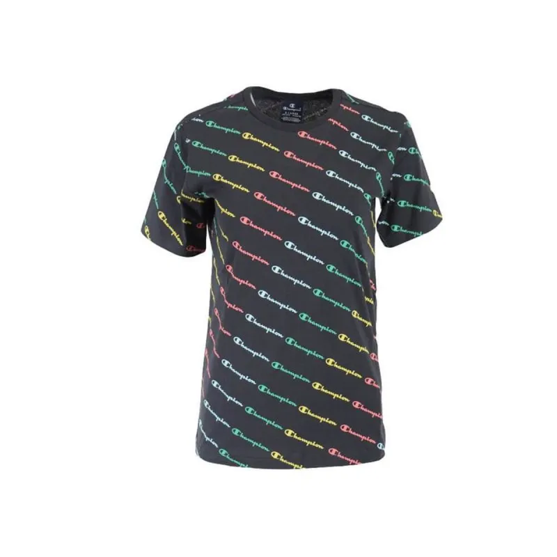 Child's Short Sleeve T-Shirt Champion 305655-KL001 Black