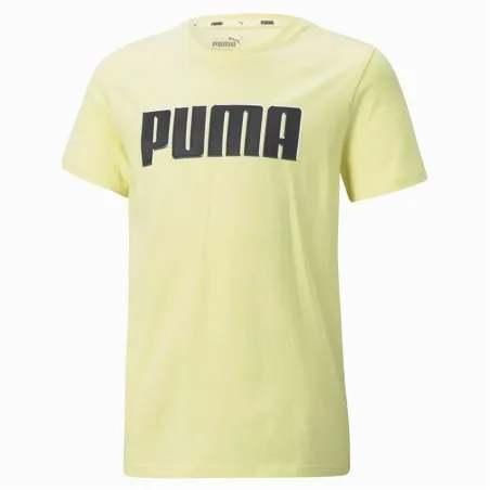 Child's Short Sleeve T-Shirt Puma 585887 40 Yellow (15-16 Years)
