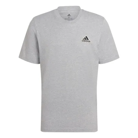 Men’s Short Sleeve T-Shirt Adidas Essentials Feelcomfy Light grey