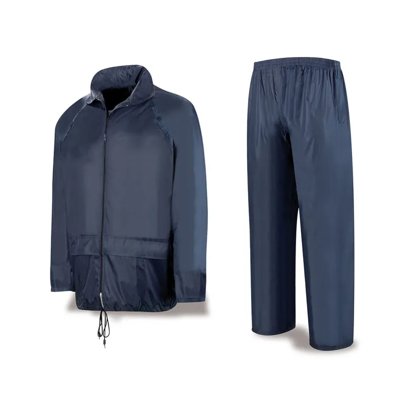 Set of clothes Meteo Navy Blue Polyester Impermeable