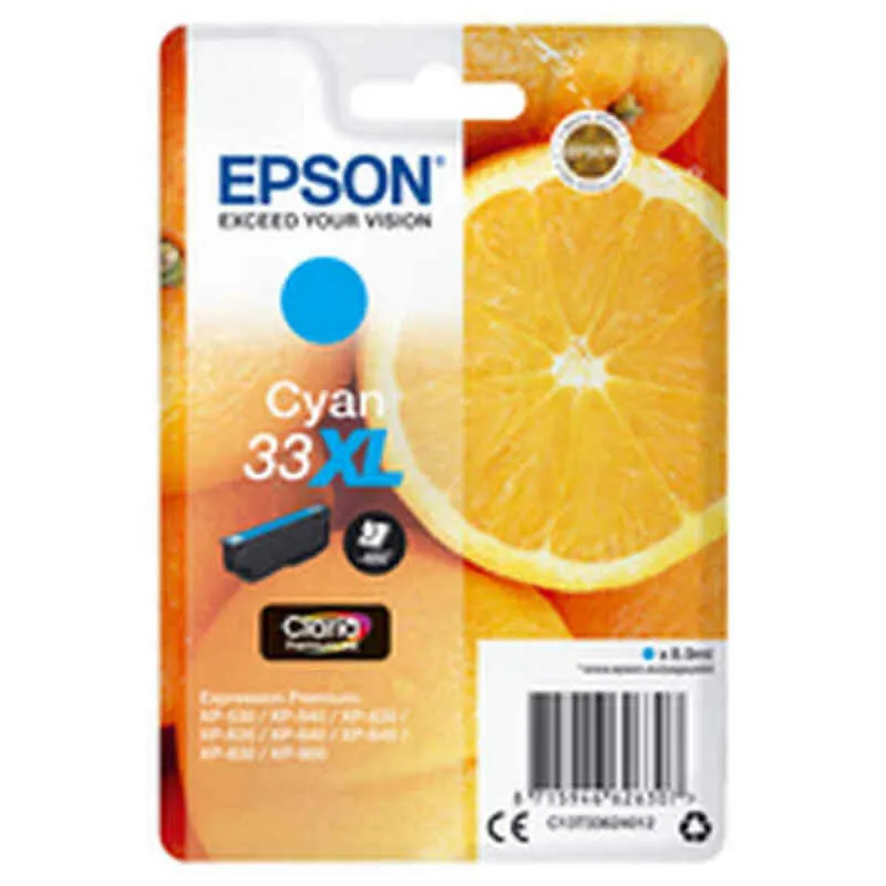 Originaalne Tindikassett Epson Singlepack Cyan 33XL Claria Premium Ink Fuksiinpunane