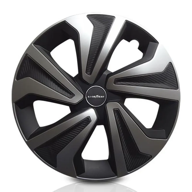 Hubcap Goodyear GOD9085 Black Bicoloured Silver 15" (4 Units)