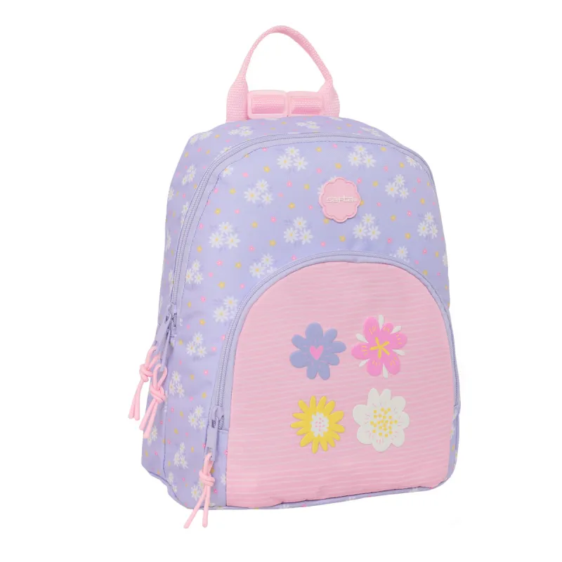 Rucksack Safta Bouquet Pink Lilac 25 x 30 x 13 cm