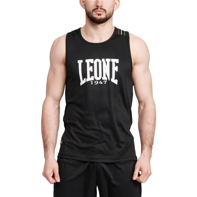 Unisex Short Sleeve T-Shirt Leone 1947 AB226-01 Black (S)