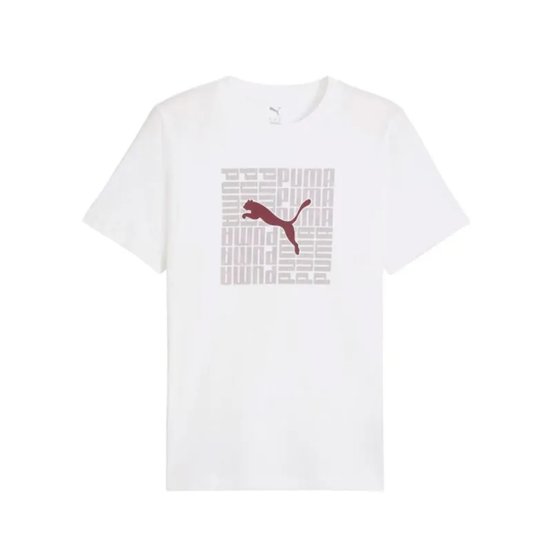 Vīriešu Krekls ar Īsām Piedurknēm Puma 688031 02 Balts