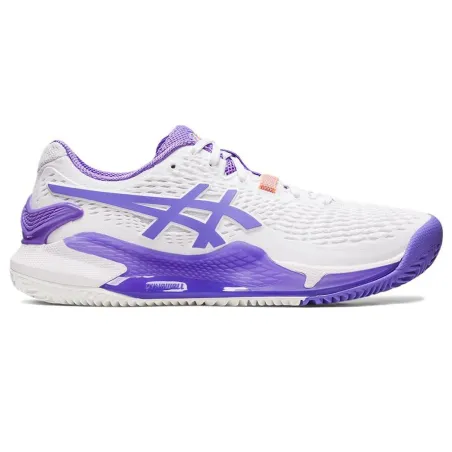 Running Shoes for Adults Asics Gel-Resolution 9 Clay White