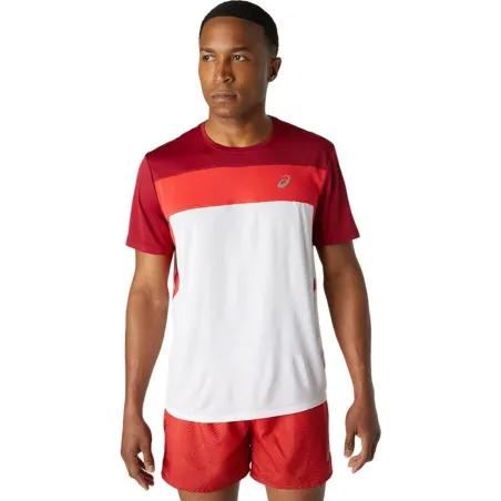 Men’s Short Sleeve T-Shirt Asics 2011A781-107 Red (S)