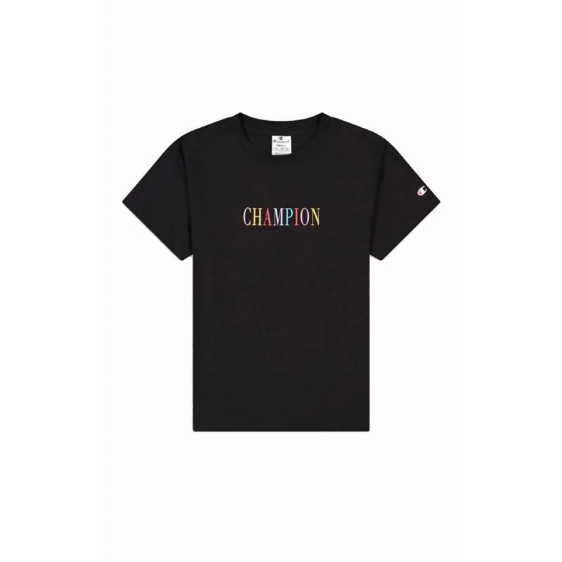 Women’s Short Sleeve T-Shirt Champion 116524-KK001 Black (S)