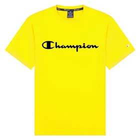 Men’s Short Sleeve T-Shirt Champion 217146-YS105 Yellow (S)