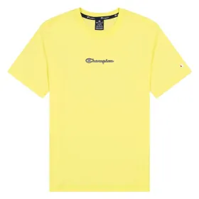 Men’s Short Sleeve T-Shirt Champion 217219-YS008 Yellow (S)