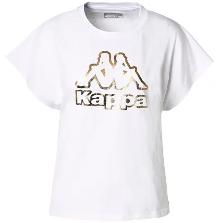 Sieviešu Krekls ar Īsām Piedurknēm Kappa 34151UW-001 Balts (XS)