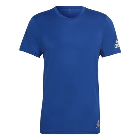 Men’s Short Sleeve T-Shirt Adidas HL3968 Blue (S)
