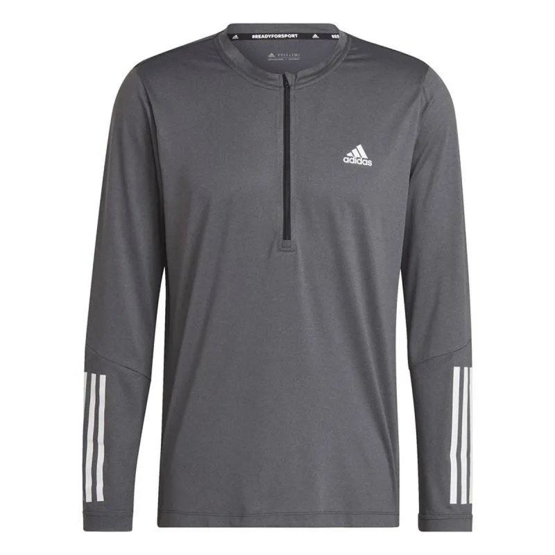 Vīriešu Krekls ar Garām Piedurknēm Adidas HD3538 Tumši pelēks (XL)